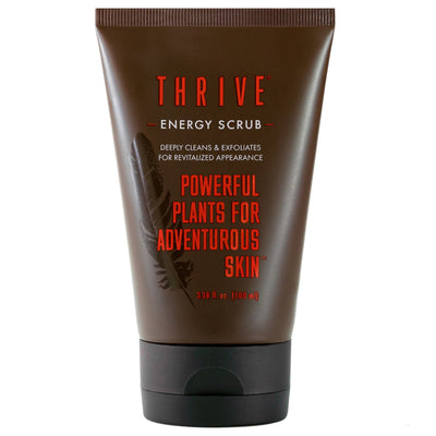 Thrive Natural Face Scrub for Men – Exfoliating Facial Cleanser for Men with Unique Premium Natural Ingredients for Healthier Skin